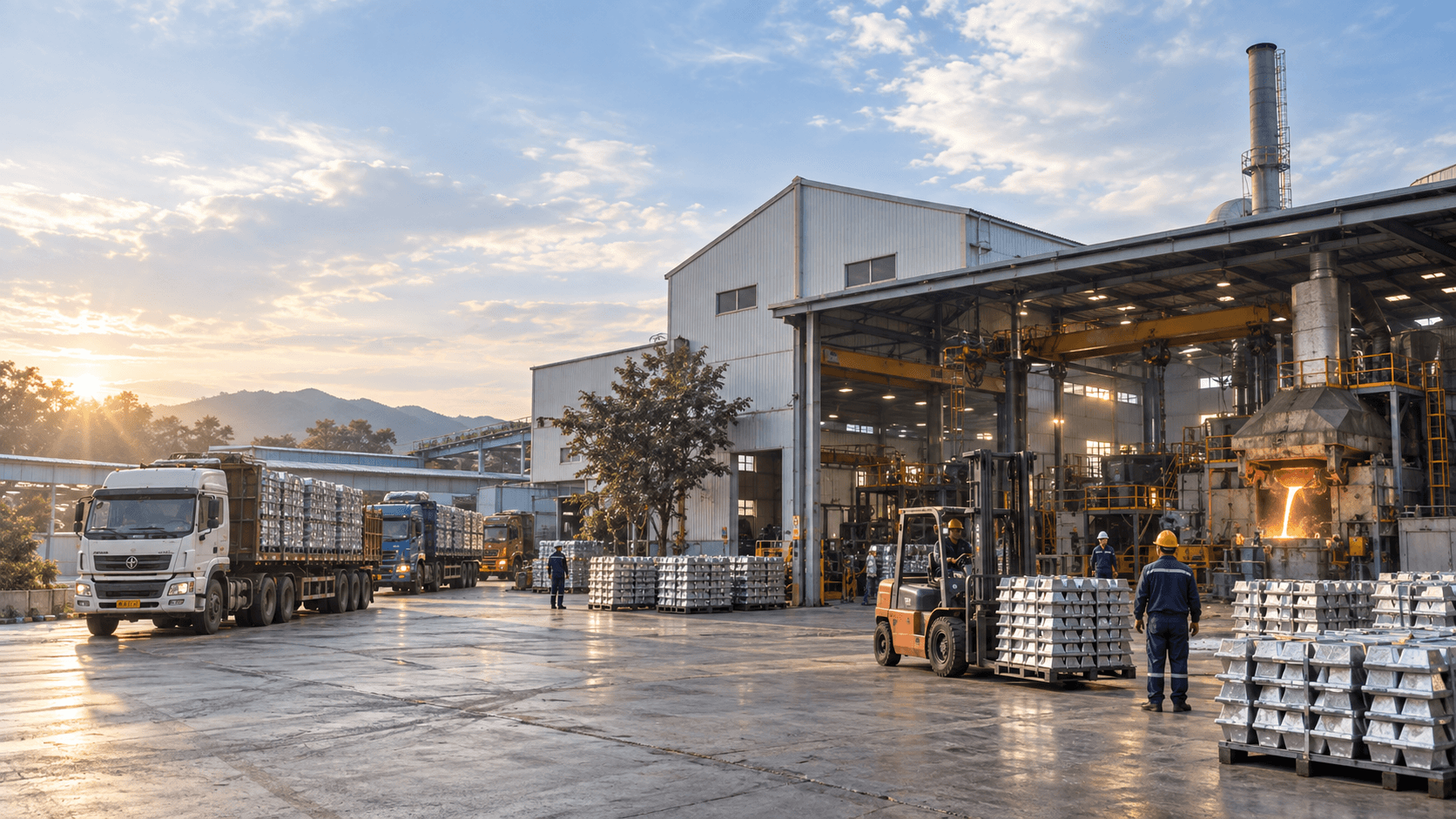 Lead processing operations at Trillion Lead Factory